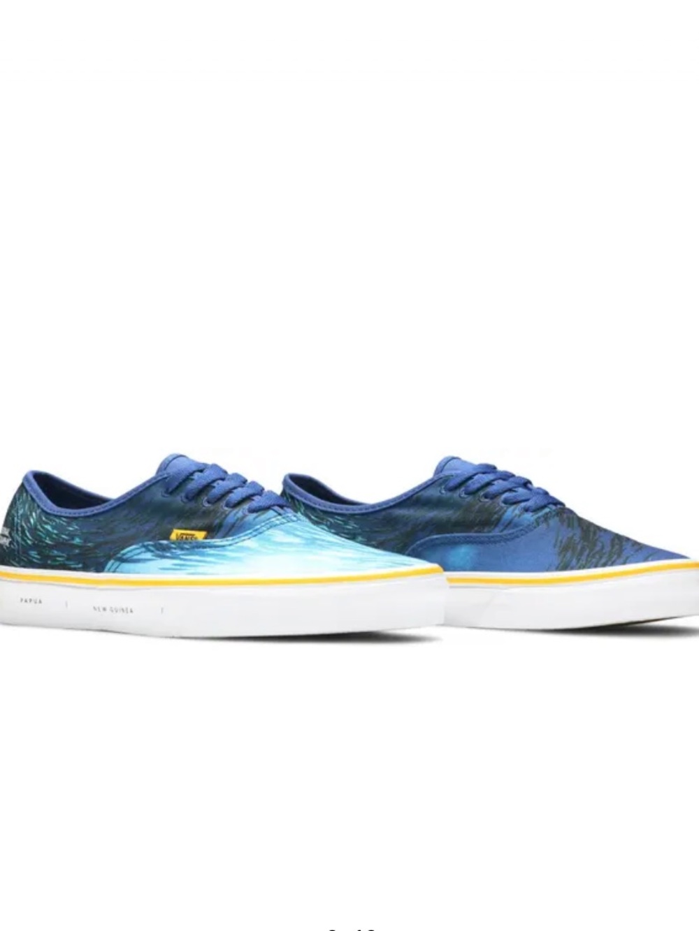 Vans x National Geographic Authentic Sneakers - Ocean Print size 8.5